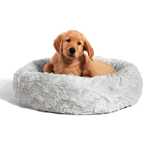 Best Friends by Sheri Lux Donut Dog Bed Grey 23"x23"