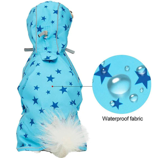 Blueberry Waterproof Dog Reflective Raincoat with 2 Legs | Kanu Pet 