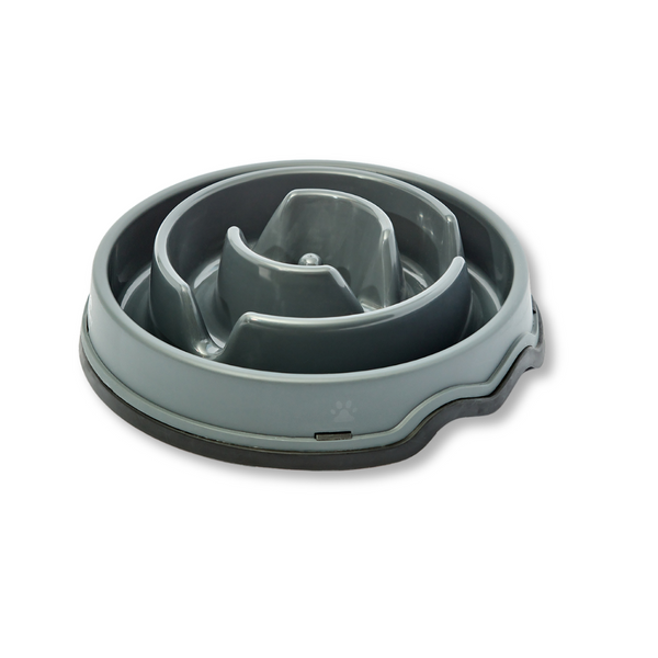 Kanu Pet Grey Anti-Reflux Circular Feeder for Dogs and Cats