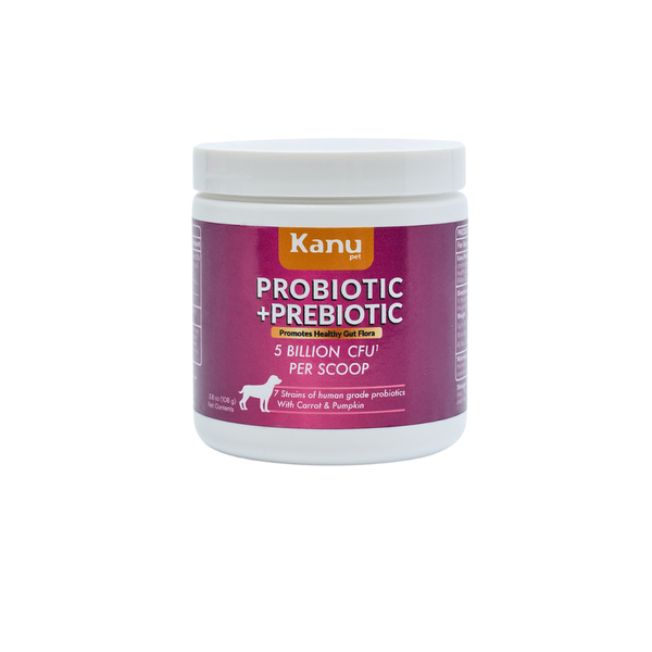 Kanu Pet Probiotic + Prebiotic Powder Digestive Supplement for Dogs and Cats