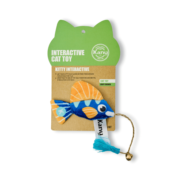 Kanu Pet Blue Fish Plush Cat Toy | Kanu Pet