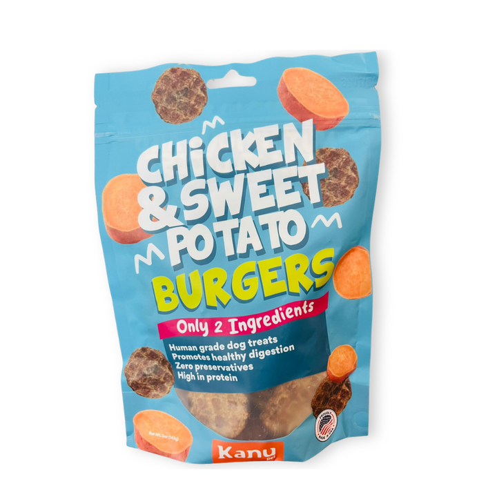 Kanu Pet Sweet Potato & Chicken Burgers Dog Treats