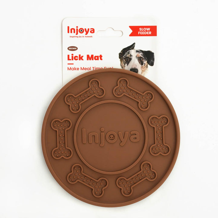 Injoya Lick Mat-Brown for Dogs | Kanu Pet