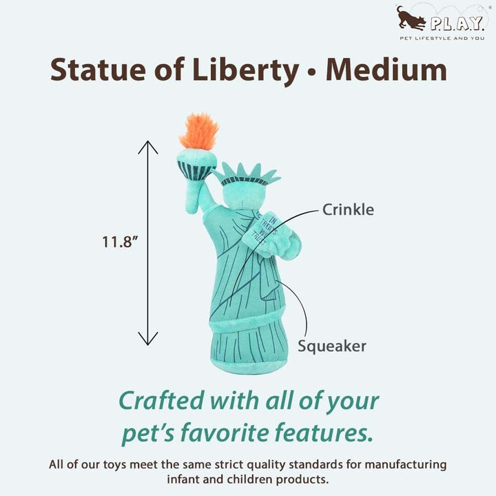 Pet Play Totally Touristy - Lady Liberty Dog Toy | Kanu Pet