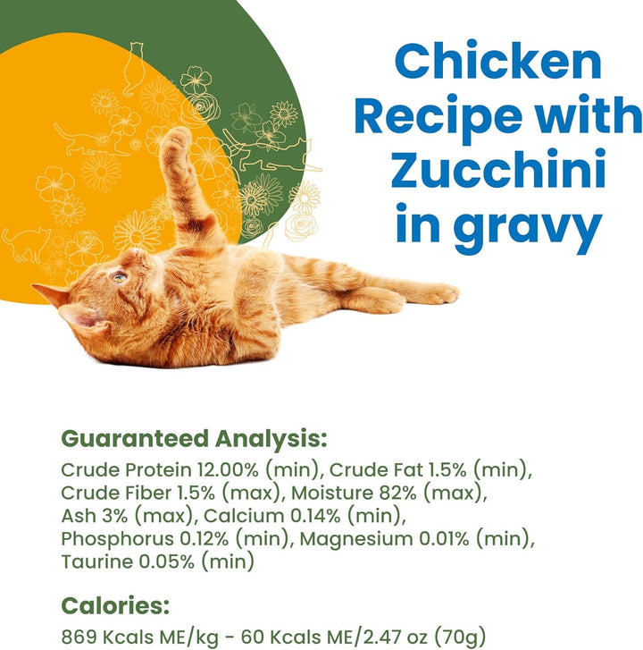 Almo Nature Chicken with Zucchini Canned Cat Wet Food | Kanu Pet