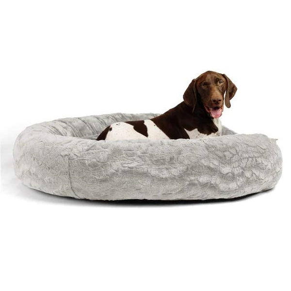 Best Friends by Sheri Lux Donut Dog Bed Grey 45"x45"