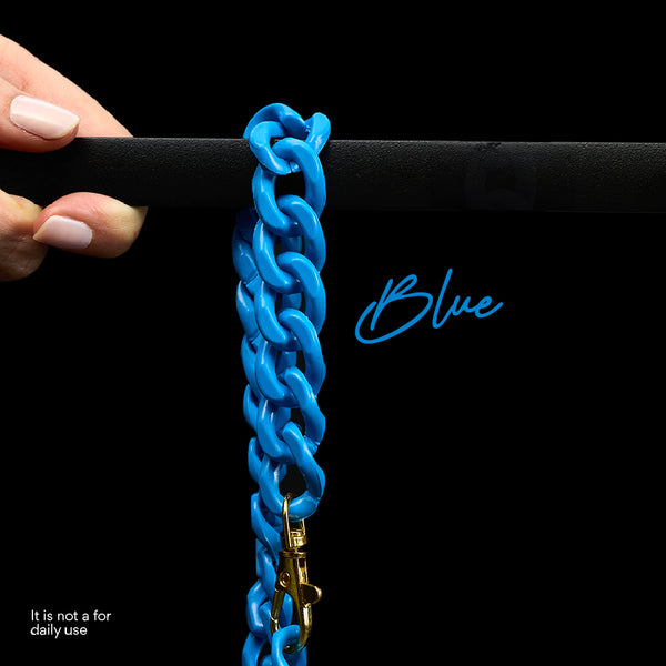 Kanu Pet Blue Acrylic Cuban Chain for Dogs & Cats | Kanu Pet