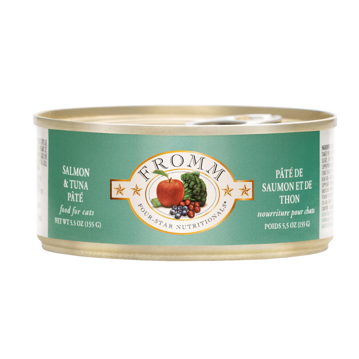 Fromm 4 Star Grain Free Salmon & Tuna Pate Cat Food 5.5 oz| Kanu Pet