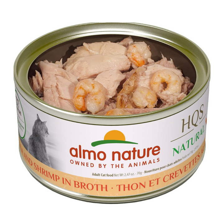 Almo Nature HQS Natural Tuna With Shrimp In Broth Cat Wet Food | Kanu Pet