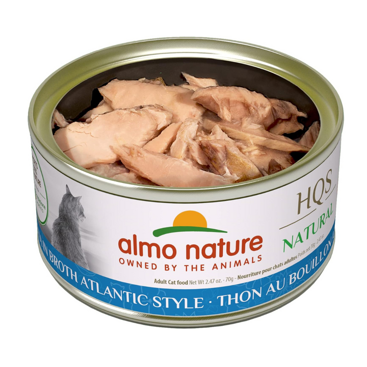 Almo Nature HQS Natural Atlantic Tuna In Broth Cat Wet Food  | Kanu Pet