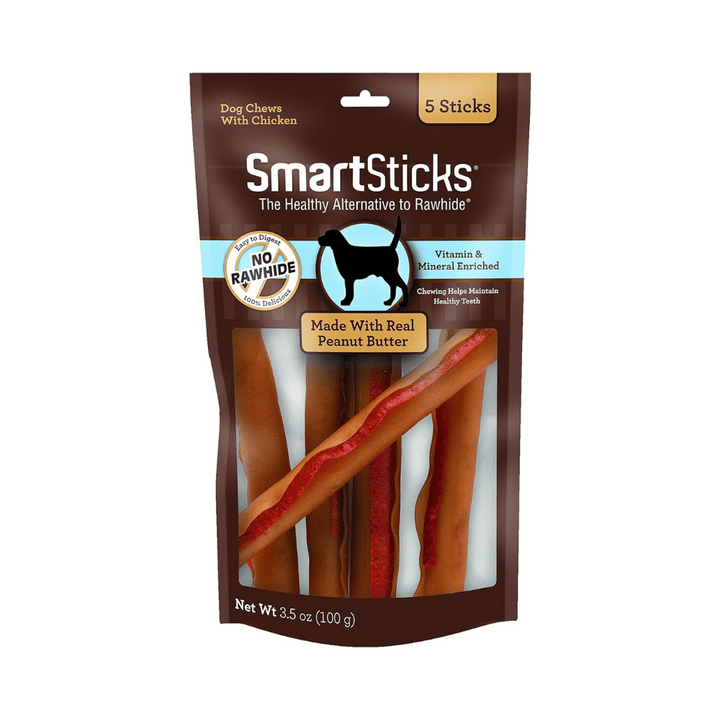 SmartSticks Rawhide-Free Peanut Butter Dog Treats | Kanu Pet