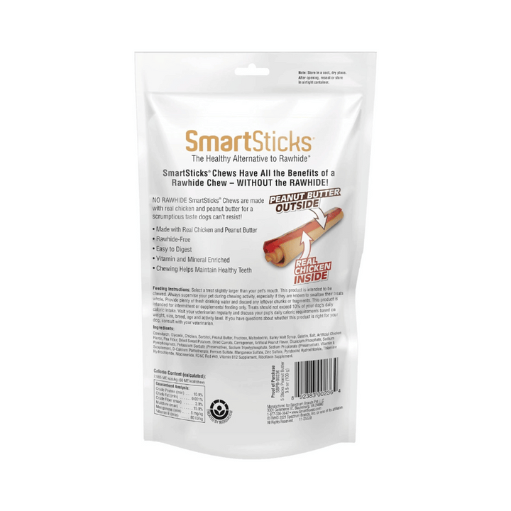 SmartSticks Rawhide-Free Peanut Butter Dog Treats | Kanu Pet