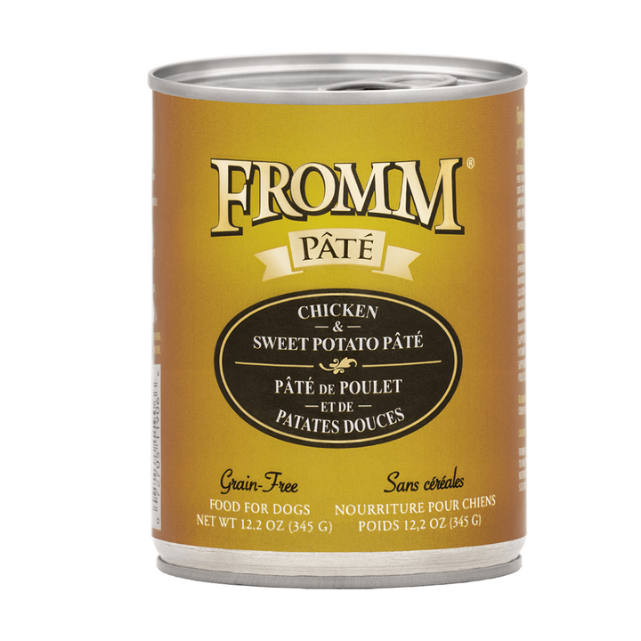 Fromm Dog Can GF Pate' Chicken & Sweet Potato Pate' 12.2 oz | Kanu Pet