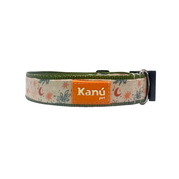 Kanu Pet Olive Green/ Foliage Moon Dog Collar | Kanu Pet