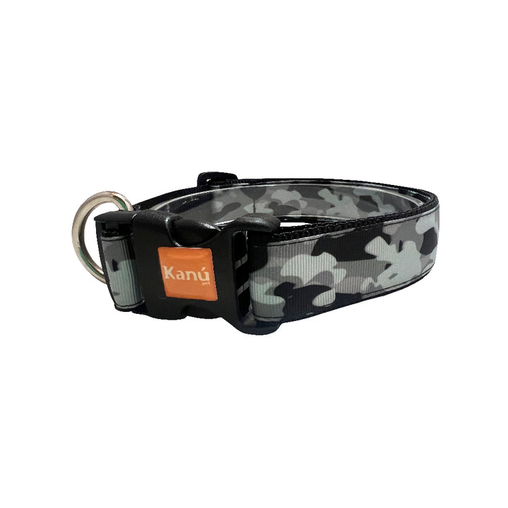 Kanu Pet Grey Camouflage Male Dog Collar | Kanu Pet