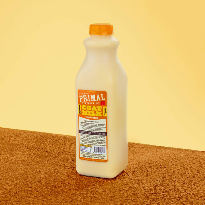 Primal Raw Goat Milk+ Pumpkin Spice for Cat & Dog 32Oz | Kanu Pet