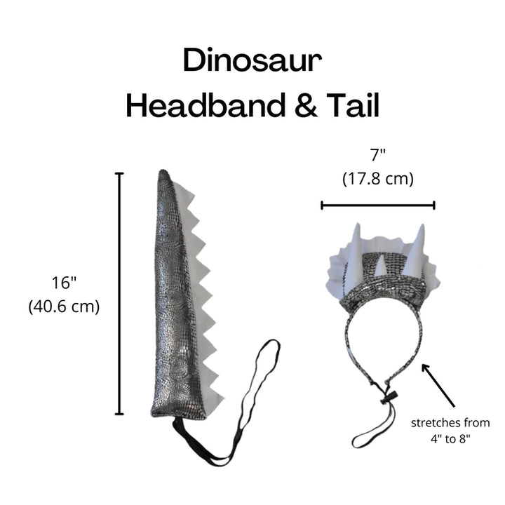 Midlee Designs Dinosaur Headband with Tail Dog Costume | Kanu Pets