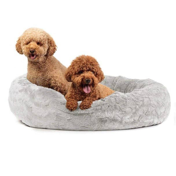 Best Friends by Sheri Lux Donut Dog Bed Grey 36"x36"