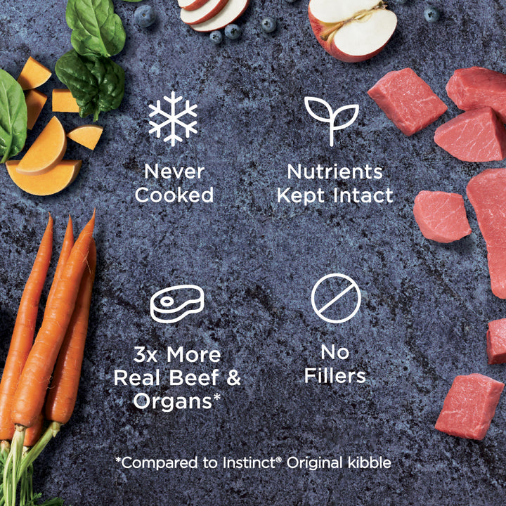 Instinct Natural Beef Recipe Raw Frozen Bites Dog Food | Kanu Pet