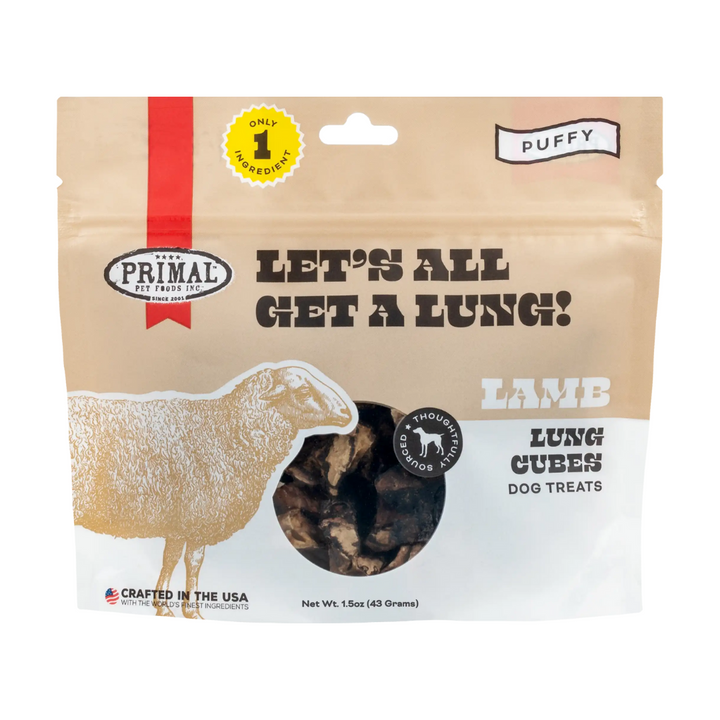 Primal Let's All Get a Lung 4oz Treat for Dogs | Kanu Pet
