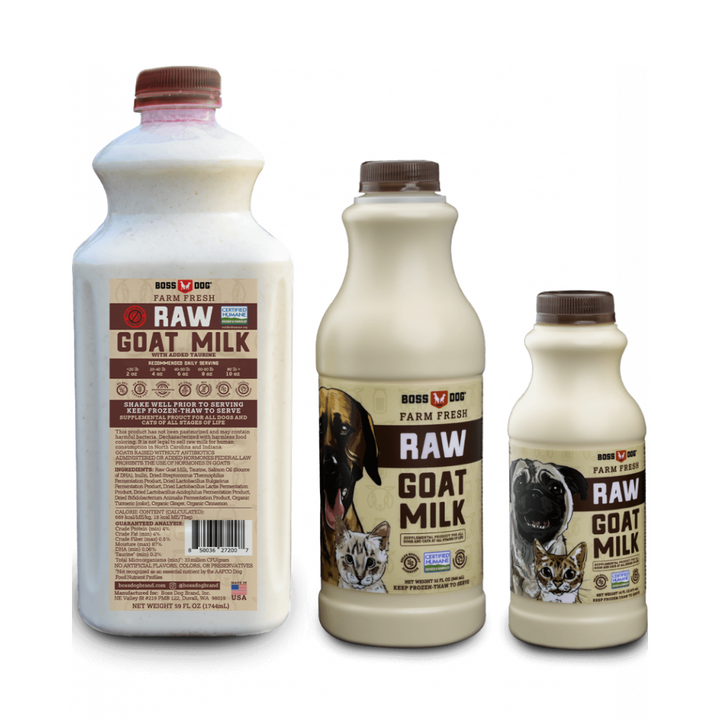 Boss Dog Farm Fresh Raw Goat Milk for Dogs & Cats | Kanu Pet