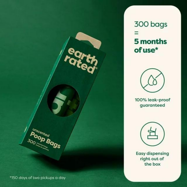 Earth Rated Dog Waste Bags on a Single Roll | Kanu Pet