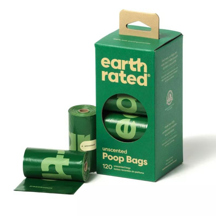 Earth Rated Unscented Dog Poop Bags with Handles | Kanu Pet