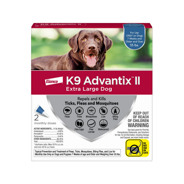K9 Advantix II  Flea and Tick Treatment Dog X-Large | Kanu Pet