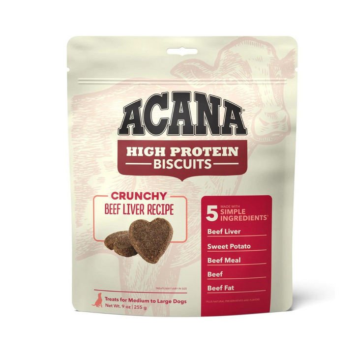 Acana High Protein Beef Recipe Biscuits Dogs Treats | Kanu Pet