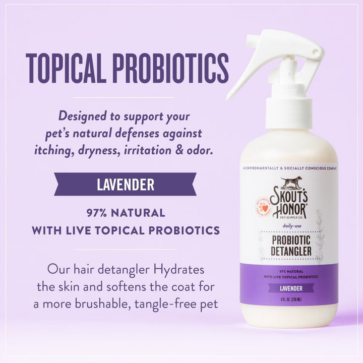 Skout's Honor Probiotic Daily Detangler Lavender Dog Spray | Kanu Pet