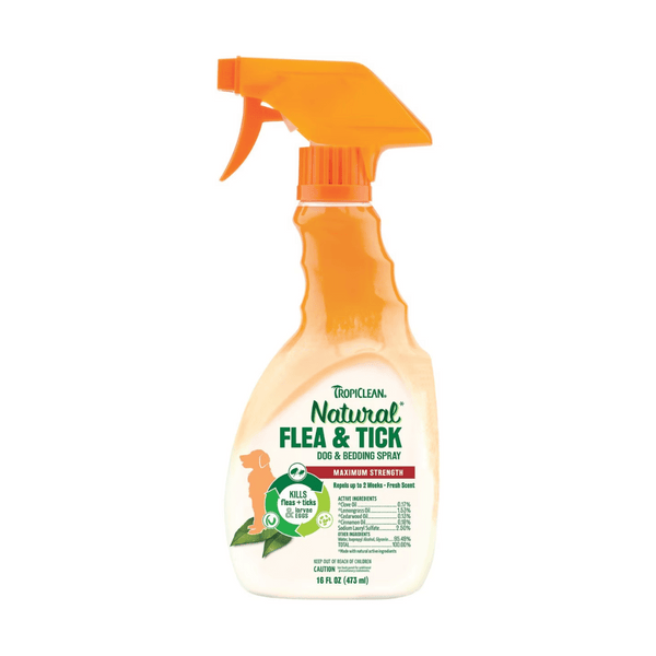 Tropiclean Natural Flea & Tick Dog Spray | Kanu Pet