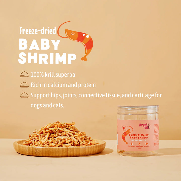 Arya Sit Dog Freezedried Treats Baby Shrimp | Kanu Pet