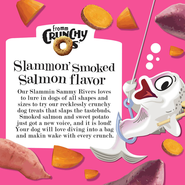 Fromm Treats Dog Crunchy O's Slammon Smoked Salmon 6 Oz| Kanu Pet