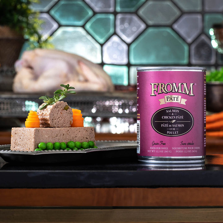 Fromm Dog Can GF Pate' Salmon & Chicken Pate' 12.2 oz | Kanu Pet