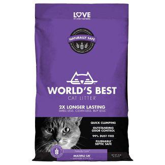 World's Best Cat Litter Lavender Scented Cat Formula 15