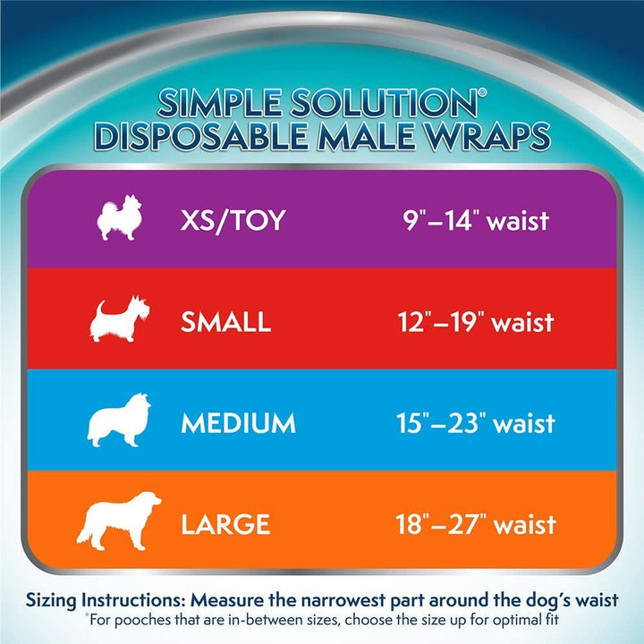 Simple Solution Male Wrap Disposable Large
