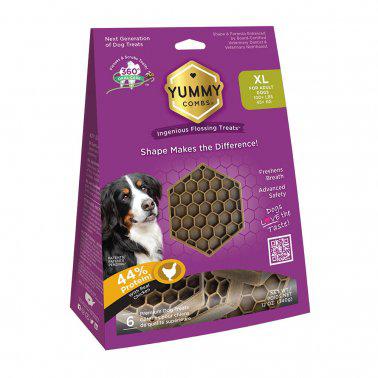 Yummy Combs® Dental Treats for Extra Large Adult Dogs - 6 Unt