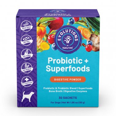 NaturVet® Evolutions Probiotic + Superfoods Soft Chews for Dogs 30 Count