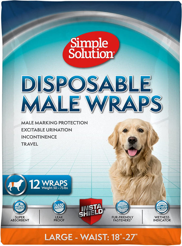Simple Solution Male Wrap Disposable Large