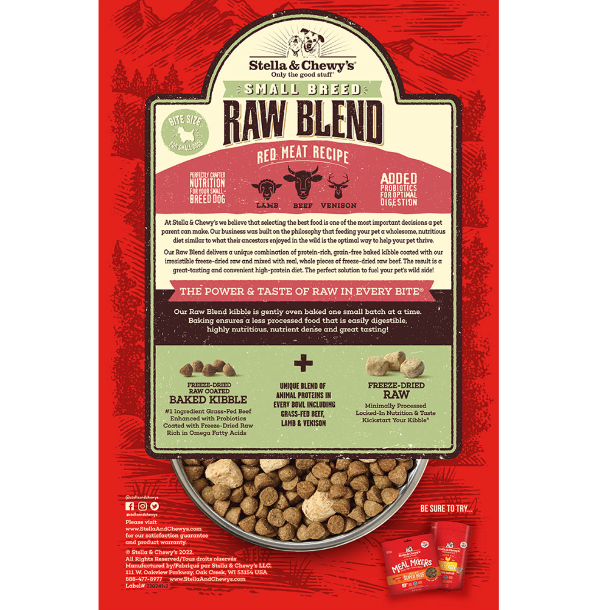 Stella & Chewy's Raw Blend Red Meat Small Breed Dog Food | Kanu Pet