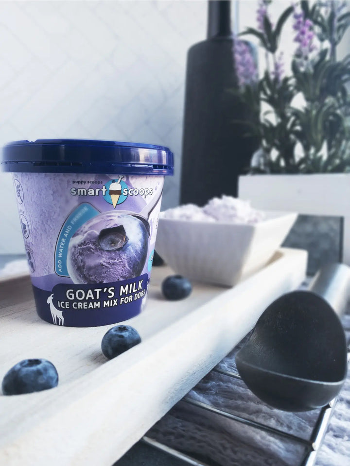 Puppy Cake Smart Scoops Goat's Milk Dog Ice Cream Mix - Blueberry